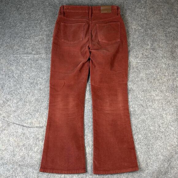 Madewell Jeans Cali Denim Boot Womens 27 Corduroy Red Button Fly Pants - Picture 8 of 11